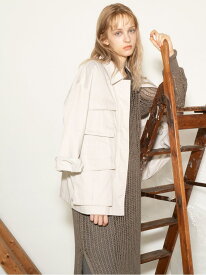 ミリタリージャケット《2025Autumn catalog vol.2 item》 Te chichi テチチ ジャケット・アウター ノーカラージャケット カーキグリーン ホワイト【送料無料】[Rakuten Fashion]