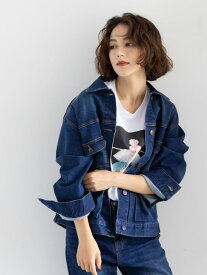 denimジャケット《2025winter catalog item》 Te chichi テチチ ジャケット・アウター ノーカラージャケット ブルー ネイビー【送料無料】[Rakuten Fashion]