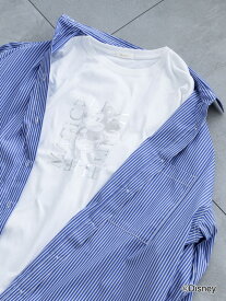 【Disney】ミッキー/箔プリントTシャツ Te chichi テチチ トップス カットソー・Tシャツ ホワイト グレー【送料無料】[Rakuten Fashion]
