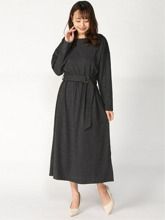 楽天市場 Sale 30 Off Te Chichi ラメポンチベルト付ワンピース Ls Te Chichi テチチ ワンピース 長袖ワンピース グリーン グレー ブラウン Rba E 送料無料 Rakuten Fashion Te Chichi