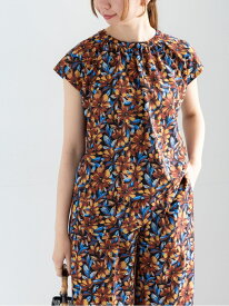 【SALE／60%OFF】フラワープリントBL(セットアップ可) Te chichi テチチ トップス シャツ・ブラウス グリーン オレンジ【RBA_E】[Rakuten Fashion]