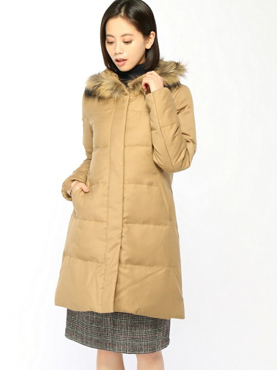 楽天市場】【SALE／30%OFF】Techichi/ファーフード ロングダウンコート 