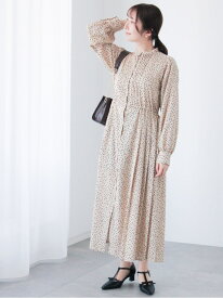 【SALE／50%OFF】切替サイドプリーツワンピース Te chichi TERRASSE テチチ ワンピース・ドレス ワンピース ブラック ベージュ グレー【RBA_E】[Rakuten Fashion]