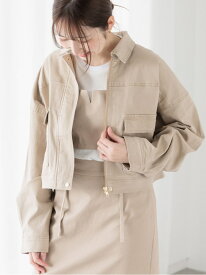 【SALE／38%OFF】クロップドジャケット(セットアップ可)《2025spring catalog item》 Te chichi TERRASSE テチチ ジャケット・アウター ノーカラージャケット ブルー ネイビー ベージュ【RBA_E】【送料無料】[Rakuten Fashion]