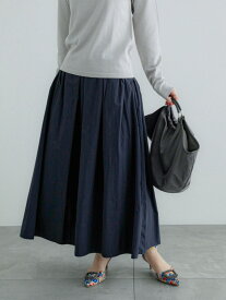 【SALE／39%OFF】ナイロンタフタタックフレアスカート Te chichi テチチ スカート その他のスカート グレー グリーン ネイビー【RBA_E】【送料無料】[Rakuten Fashion]