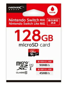 HIDISC �Q�[�~���O microSDXC�J�[�h 128GB CLASS10 UHS-I �Ή� HDMCSDX128GSW-WOA ��ʑq��