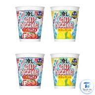 2種各2個セット 冷やしカップヌードル 鶏塩レモン味2個　ピリ辛キムチ味2個 夏限定 カップラーメン 石川…