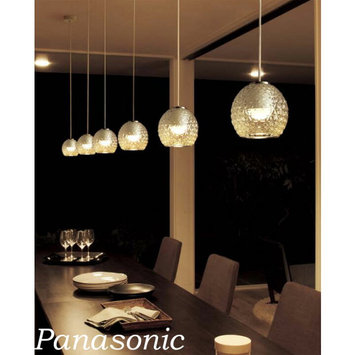 楽天市場】ペンダントライト パナソニック ガラス 透明 模様入 