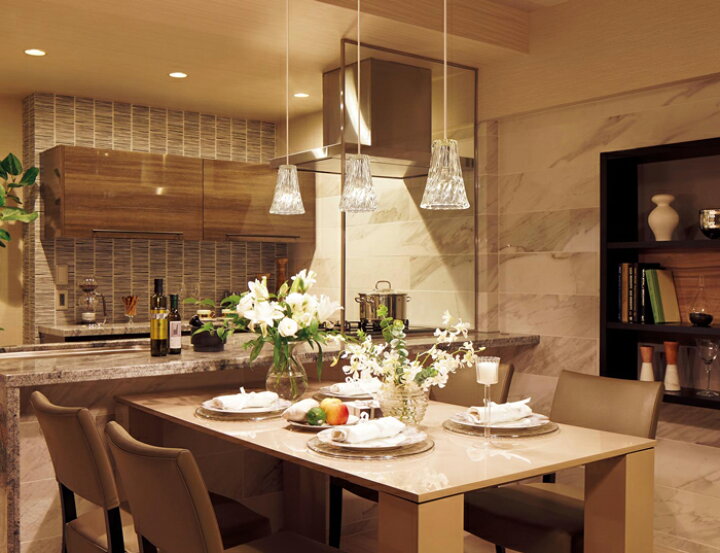 楽天市場】ペンダントライト パナソニック ガラス リブ 透明 かわいい  