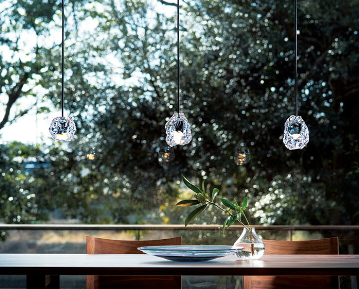 楽天市場】ペンダントライト オーデリック ロックアイス ガラス 氷 塊  