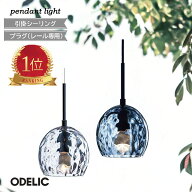 【楽天1位】 ペンダントライト ガラス オーデリック アクア スモークグレー色 透明 引掛シーリング ☆ ♪…