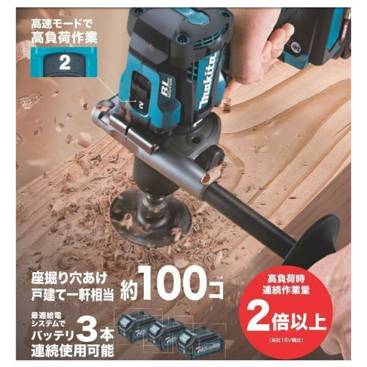 楽天市場】マキタHP001GZ +純正ケース40Vmax充電式振動式ドリル 