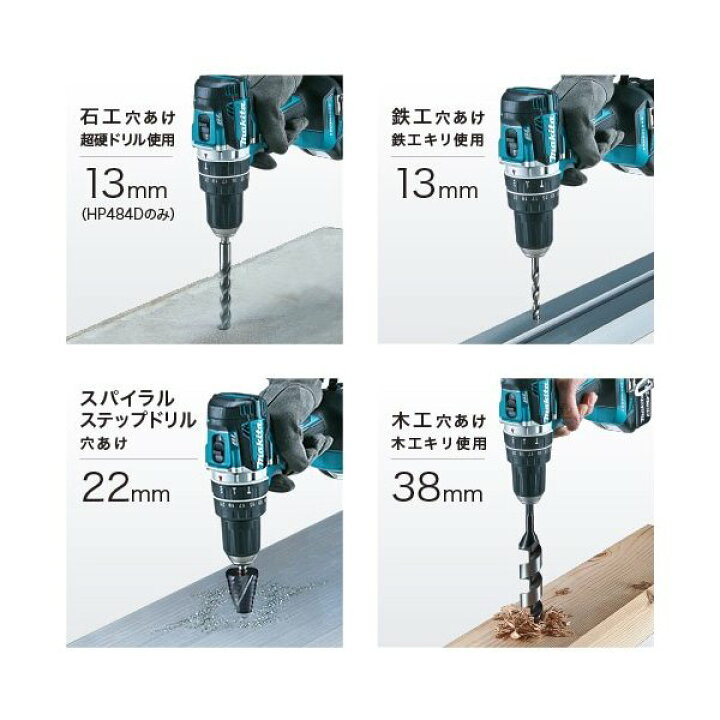 楽天市場】マキタ DF484DZ /B (青・黒)+純正ケース 18V 充電式 
