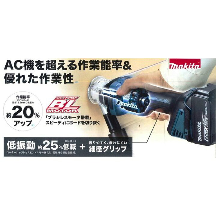 楽天市場】《在庫あります！》マキタ CO181DZ 18V充電式ボードトリマ 