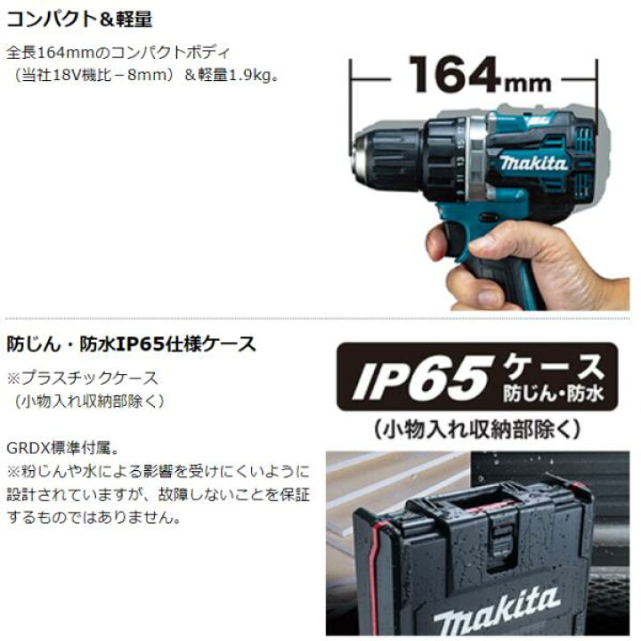楽天市場】マキタ 40V 充電式 ドライバドリル DF002GZ + ケース 【本体 
