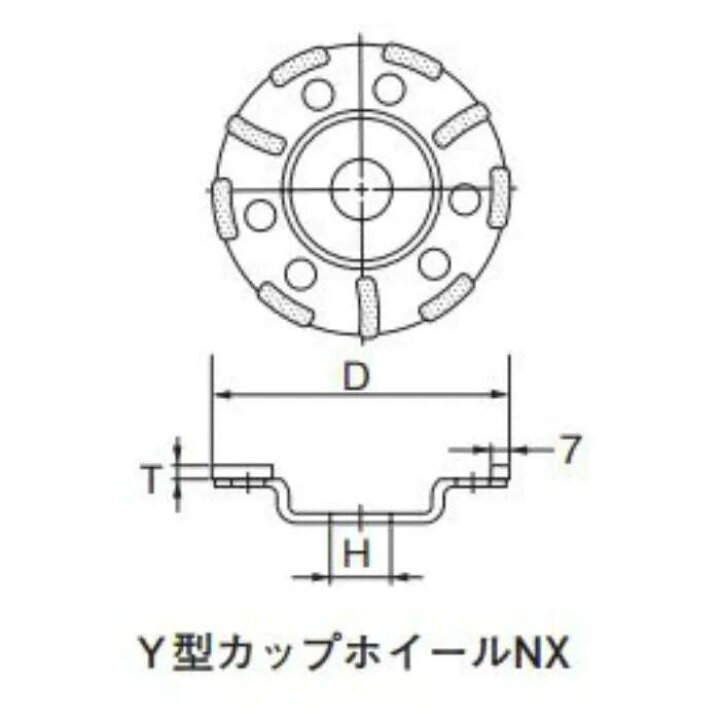 楽天市場】【呉英製作所】【まとめ買いセール】Y型カップホイールNX 