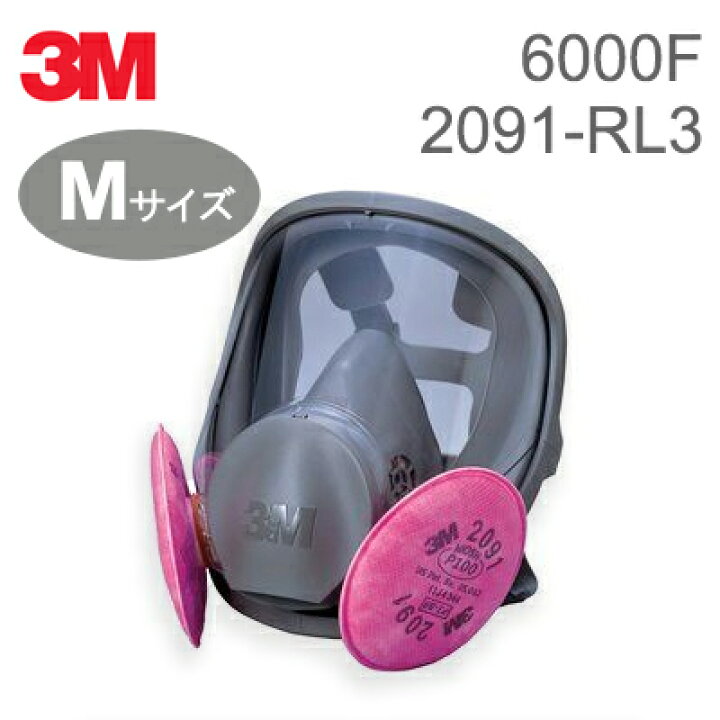 楽天市場】3M スリーエム 取替え式防じんマスク 6000F/2091-RL3 [M 