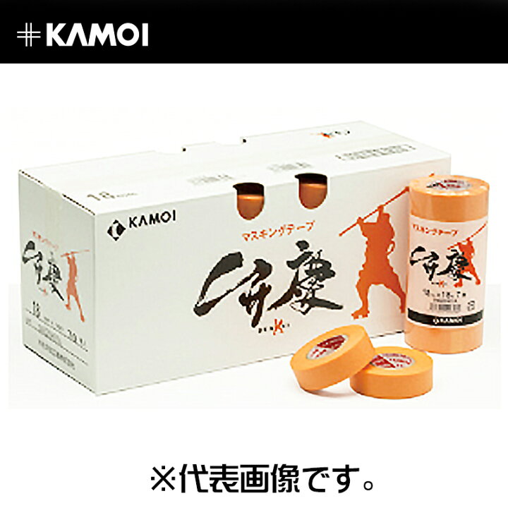 楽天市場】カモ井 マスキングテープ 弁慶 [建築塗装用] 幅18mm×長さ18M 