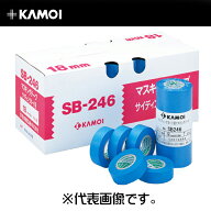 カモ井 マスキングテープ No.SB-246 [セルフクリーニングボード用] 幅21mm×長さ18M（60巻入） シーリン…