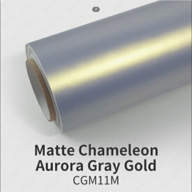 KKVINYL カーラッピングフィルム Matte Chameleon Aurola Gray Gold CGM11M (1.52mx18m)