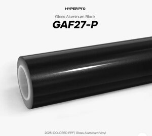 KKVINYL HyperPRO �J���[PPF Gloss Aluminum Black GAF27-P(1.52mx15m)