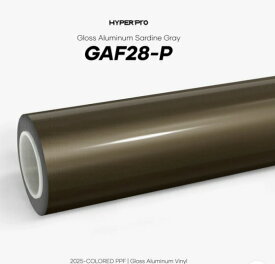 KKVINYL HyperPRO カラーPPF Gloss Aluminum Sardine Gray GAF28-P(1.52mx15m)