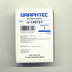 【新古品】【未開封】【未使用品】GRAPHTEC インクタンク（イエロー）IJ-14015YJW1100/JW300/JW310【返品不可】【別途送料がかかります】