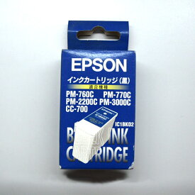 【新古品】【未使用品】【未開封】EPSON　インクカートリッジ (黒)IC1BK2【2003.08】【返品不可】【別途送料がかかります】