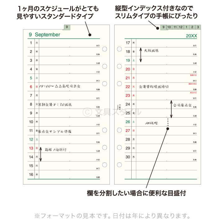 楽天市場】＼本日Point2倍／【2026年版システム手帳リフィル】Davinci