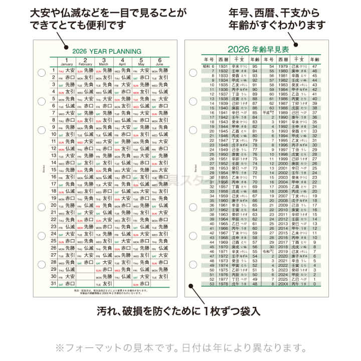 楽天市場】＼本日Point5倍／【2026年版システム手帳リフィル】Davinci