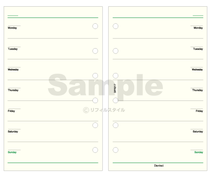 楽天市場】＼本日Point2倍／【システム手帳リフィル】Davinci ダ