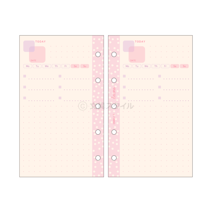 楽天市場】＼本日Point5倍／【システム手帳リフィル】decona