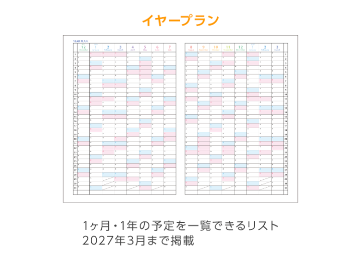 2026年 Atelier D'orF スケジュール帳 A5 楽天市場】＼特価／【2026年 手帳 スケジュール帳】フォープラン