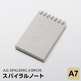 【A.G.SPALDING & BROS.】【メール便対象】スポルディング スパイラルノート A7サイズ