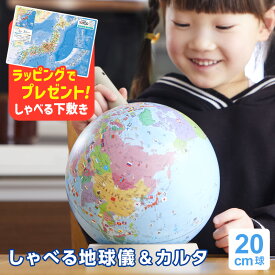 ＼本日Point3倍 今なら素敵な特典あり／【地球儀】子供用 しゃべる国旗付き地球儀＆カルタ タッチミー 行政タイプ 20cm球 タッチペン 音声機能 クイズ 小学生 子供 最新OYV1138 2026/09（誕生日 お祝い プレゼント ラッピング無料）