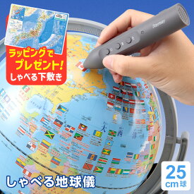＼本日Point3倍 今なら素敵な特典あり／【地球儀】子供用 しゃべる地球儀 国旗付 トイ 子供用 行政タイプ 25cm球 タッチペン 音声機能 全回転 小学生 子供 プレゼント 最新OYV403 2026/08（誕生日 お祝い プレゼント ラッピング無料）