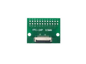 FPC/FFC （24ピン） フラットケーブル to ピンヘッダ 変換基盤 0.5mm/1.0mmピッチ両対応 to 2.54mmピッチ フラットケーブル信号の抽出用に