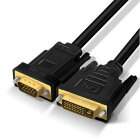 DVI VGA変換ケーブル 3m DVI出力 VGA入力 単方向 DVI デュアルリンク 24ピンDVI-Dオス/VGAコネクタ・オス