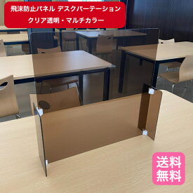 4形態に変形！ 飛沫防止パネル デスク パーテーション 仕切り板 トランスフォーム エディション クリア 透明 カラー ブラック ホワイト スモーク プライバシー 卓上 スタンド クランプ 目隠し