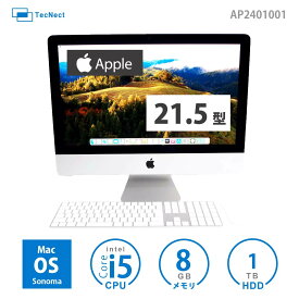 【キーボード マウス セット iMac】アップル 中古パソコン 中古PC デスクトップ 一体型 PC パソコン 21インチ Core i5 ストレージ Fusion Drive 1TB 無線LAN Bluetooth マジックキーボード マジックマウス2 テレワーク mac 初期設定済み Apple iMac Retina 4K 21.5 inch 2019