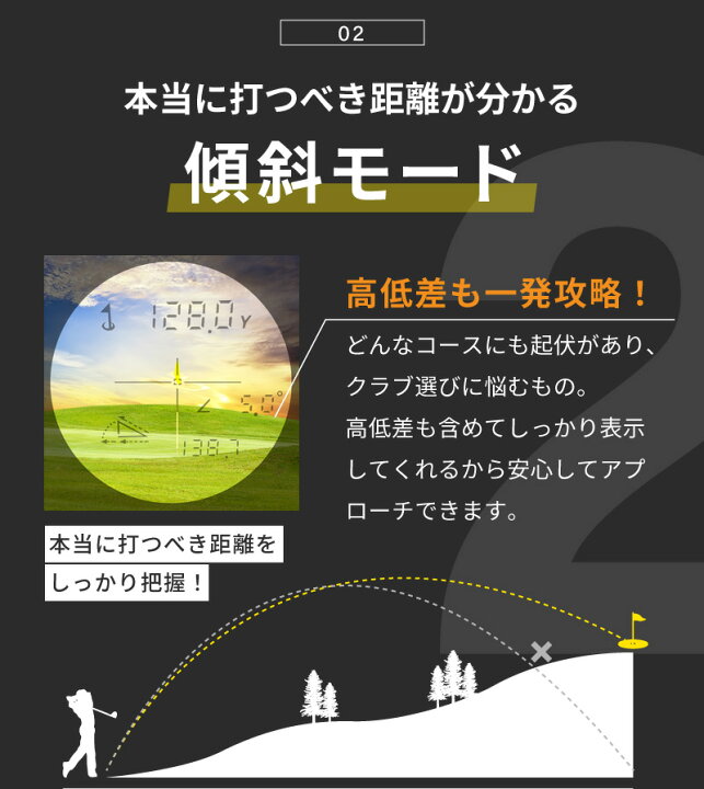 楽天市場】【公式】【手ブレ補正】ゴルフ 距離計 レーザー距離計 