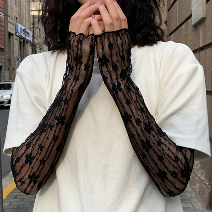 楽天市場】アームカバー レディース 可愛い おしゃれ 春夏 腕カバー 