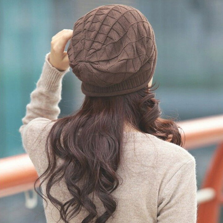 楽天市場 ニット帽 レディース ビーニー帽子 防寒 コーディネート かわいい女性用 暖かい 女の子 大人 キャップ シンプル 秋冬 ゆったり コーデ 小顔効果 プレゼント 贈り物にも 着こなし おしゃれ 9colors ブラック 黒 赤 ブラウン グレー ベージュ ネイビー カーキ