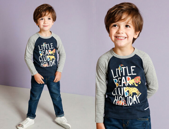 楽天市場 Tシャツ キッズ 男の子 長袖 カジュアル 子供服 あったかい かわいい かっこいい アニマル プリント ロングスリーブ トップス 韓国子供服 インポート 幼稚園 保育園 小学生 児童 春 秋冬 おしゃれ シンプル 綿100 ホワイト ネイビー 105cm 110cm 1cm 130cm