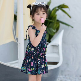 楽天市場 キッズ 水着 女の子 ワンピース セパレート ショートパンツ 2点セット ティアード フレア 胸元カットアウト リボン 着やすい 子供 ベビー ジュニア 90cm 100cm 110cm 1cm 130cm 140cm 可愛い お洒落 総柄 幼稚園 保育園 小学生 露出控えめ 夏 海 プール