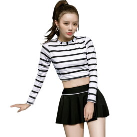 小売 階 道徳教育 水着 長袖 レディースセット 225 Jp