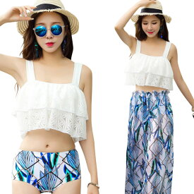 ラブリー水着 足 カバー 人気のファッショントレンド