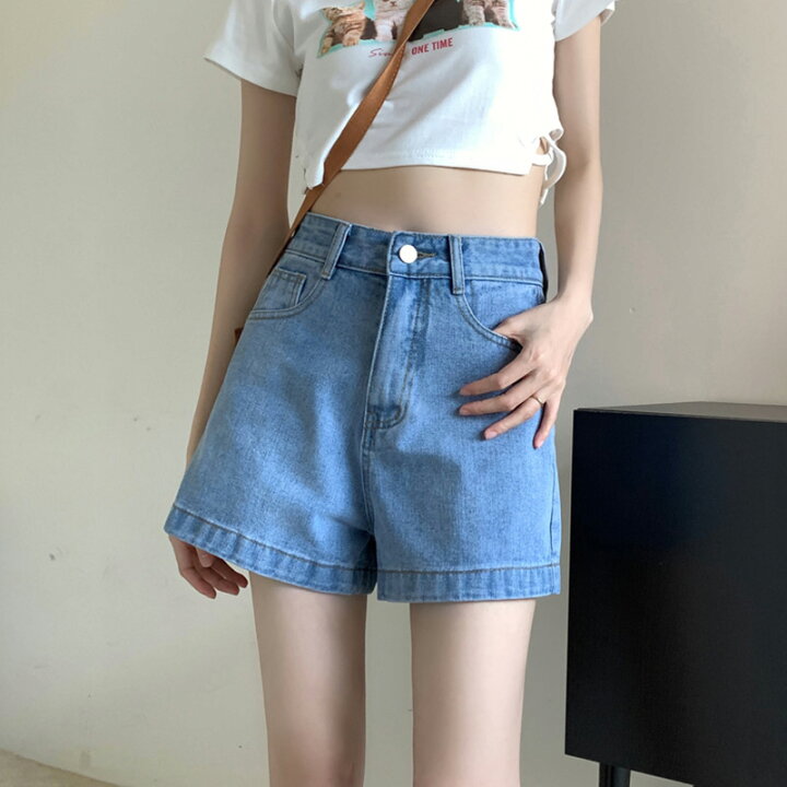 楽天市場】デニム ショートパンツ レディース おしゃれ かわいい 韓国  