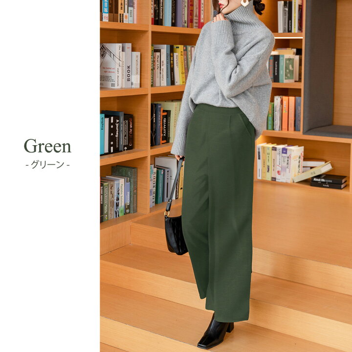 楽天市場】＼半額クーポン対象！／ガウチョパンツ 裏起毛 秋冬 ワイド  