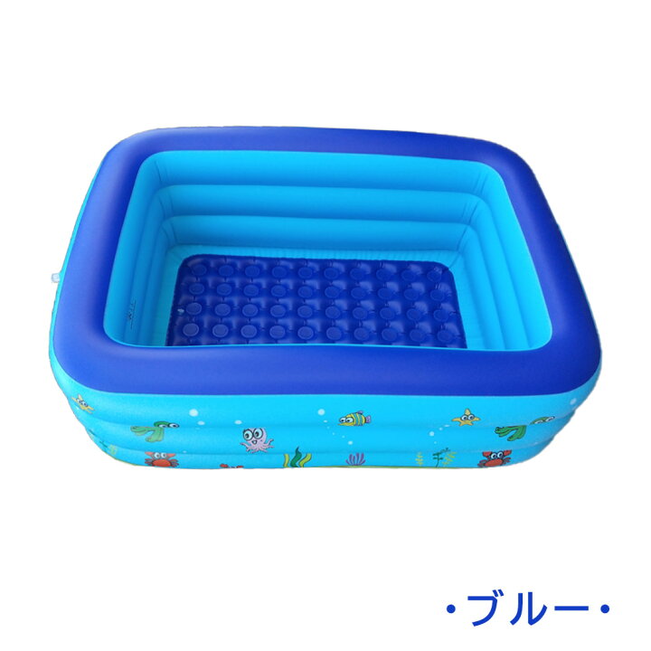 楽天市場 ビニールプール 子供用 小さい 家庭用プール 庭 ベランダ 長方形 イラスト入り コンパクト 赤ちゃん 補正用パッチ 2点セット バルコニー 自宅 屋外 夏 女の子 男の子 水遊び 可愛い レジャープール ファミリープール 底 クッション 3気室構造 エアープール 対象